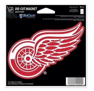 NHL Detroit Red Wings Color 4.5 x 6 Die Cut Magnet