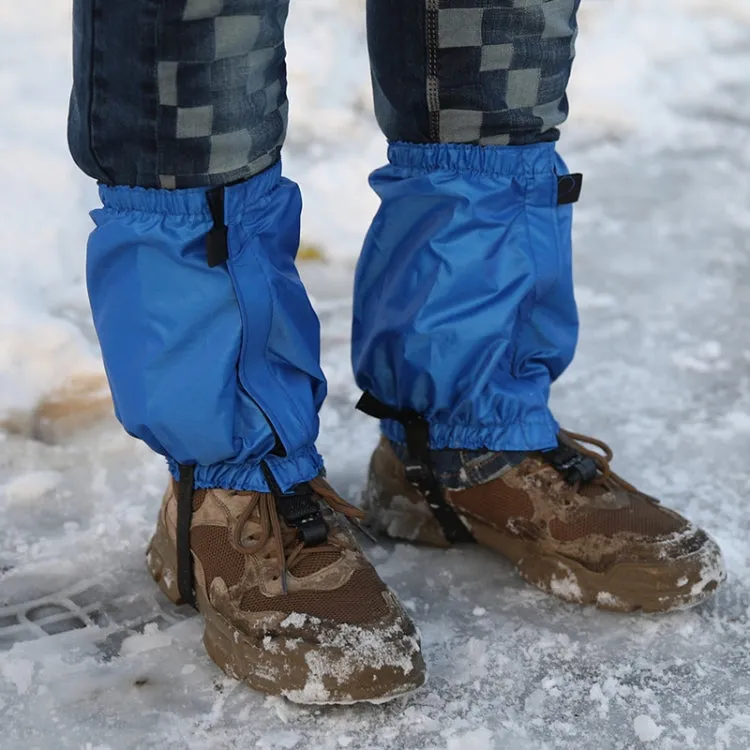 04 Outdoor Short Mountaineering Anti-Snow Leg Covers(Blue)