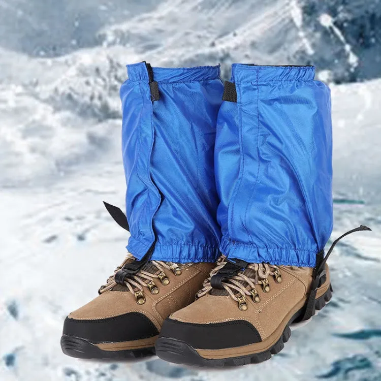 04 Outdoor Short Mountaineering Anti-Snow Leg Covers(Blue)