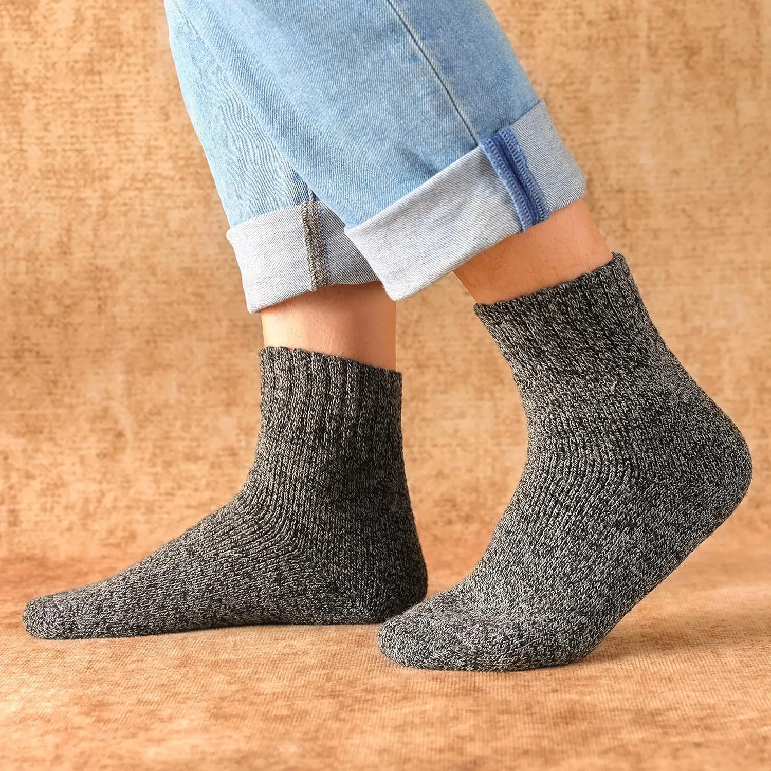 10 Pairs Wool Socks For Women Men, Warm Super Soft Thick Knit Cozy