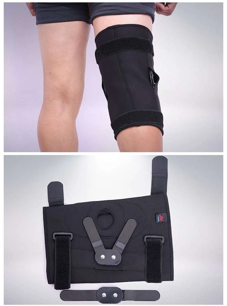 1PC Professional Sports Safety Knee Support Brace Patella Pads Hole Sports with Metal Plate