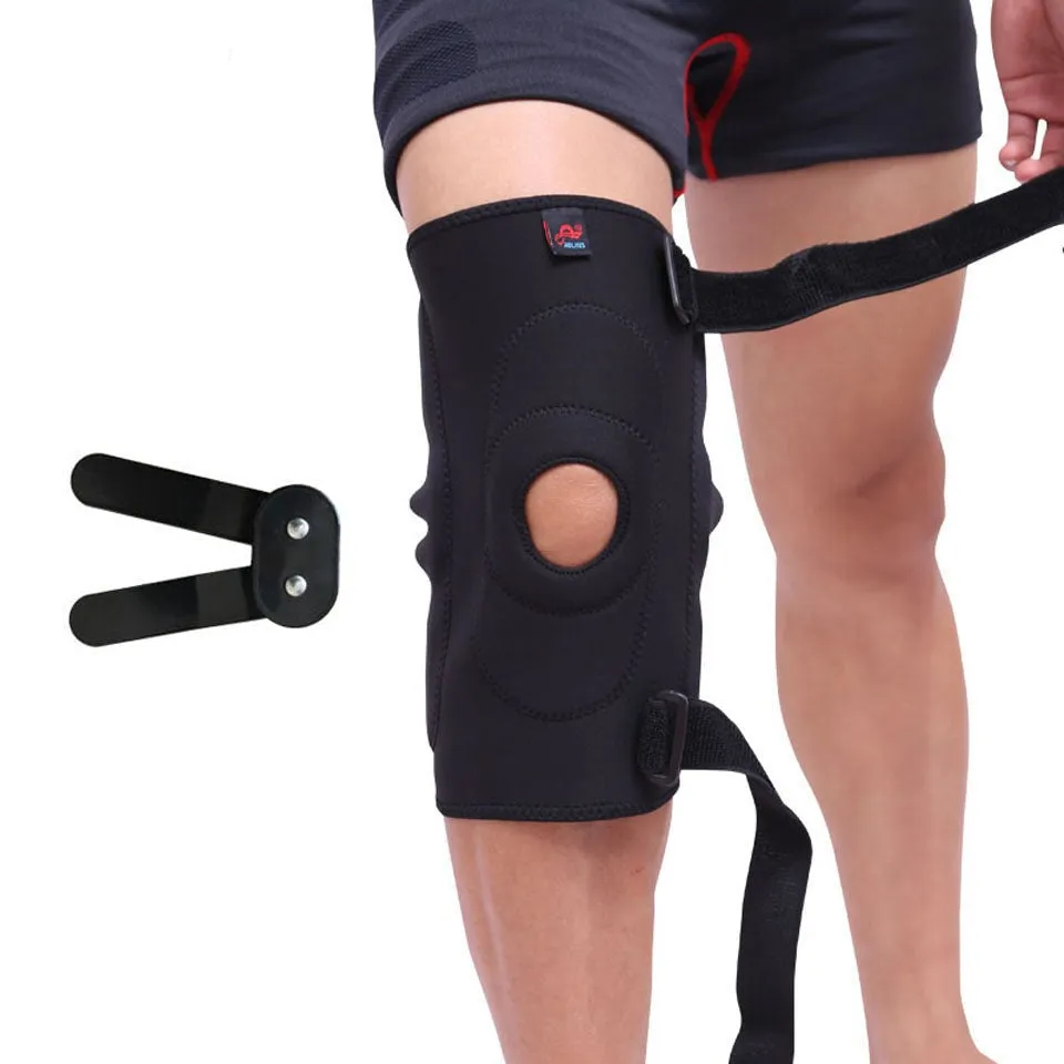 1PC Professional Sports Safety Knee Support Brace Patella Pads Hole Sports with Metal Plate