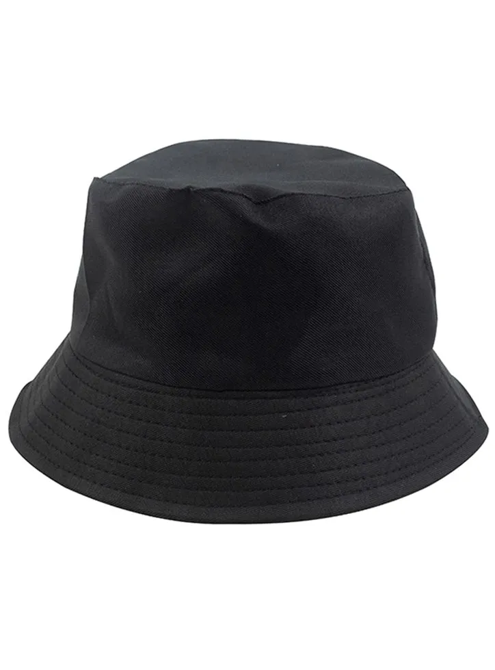 90s Hip Hop Adults Black Bucket hat