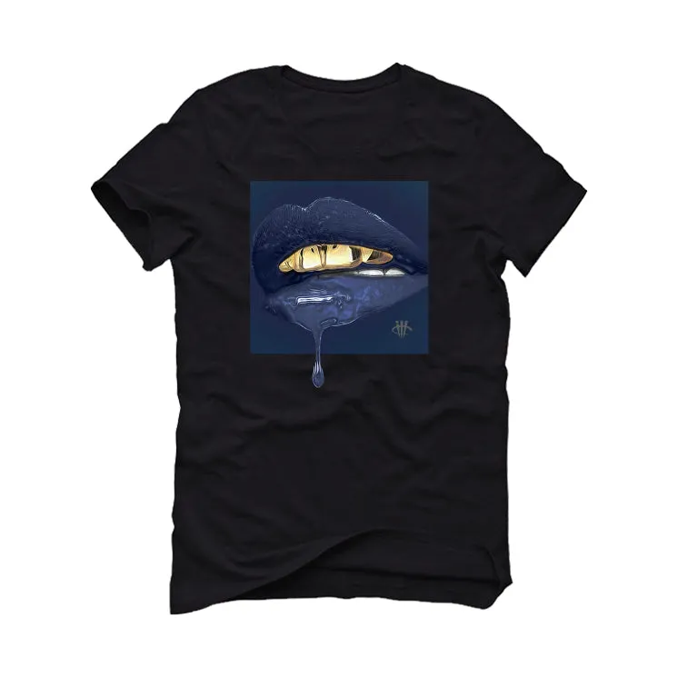 Air Jordan 13 "Brave Blue" 2022 | ILLCURRENCY Black T-Shirt (LIPSTICK)