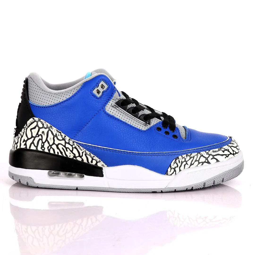 Air Jordan 3 Retro Tinker Varsity Royal Blue And Cement Grey Sneakers