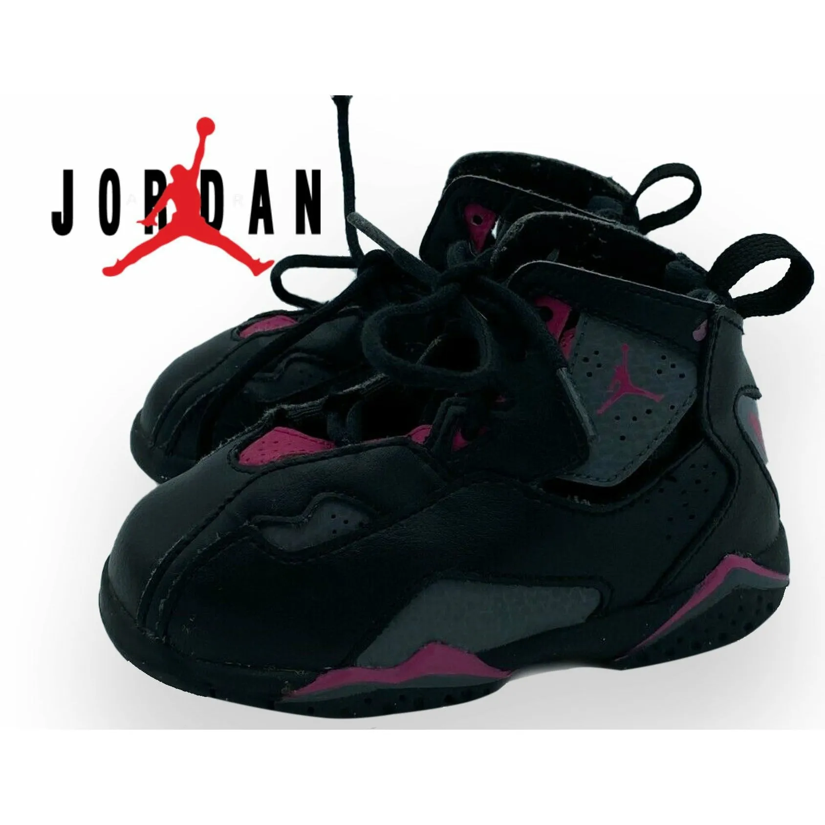 Air Jordan Toddler Girl Size 7C Black And Pink