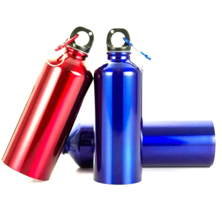 Aluminum Outdoor Sports Water Bottle Portable Mountaineering Bottle Riding Water Bottle, Capacity:400ml(Blue)