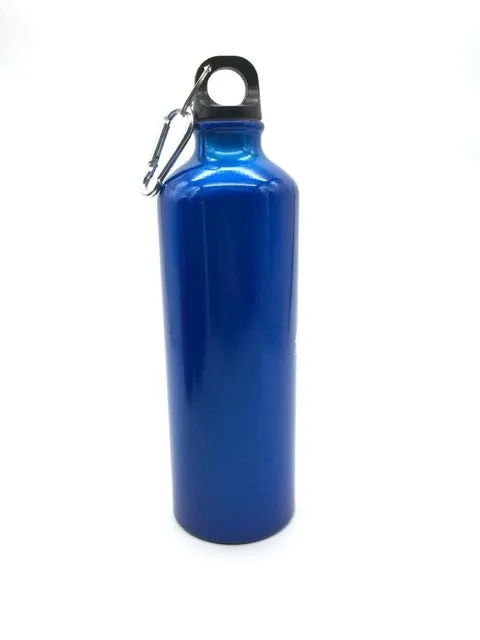 Aluminum Outdoor Sports Water Bottle Portable Mountaineering Bottle Riding Water Bottle, Capacity:400ml(Blue)