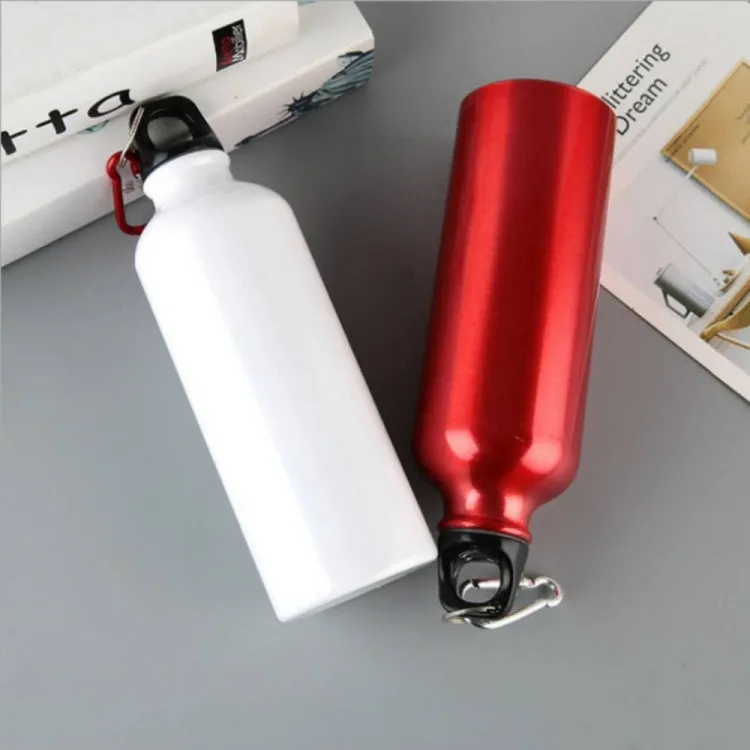 Aluminum Outdoor Sports Water Bottle Portable Mountaineering Bottle Riding Water Bottle, Capacity:600ml(Red)