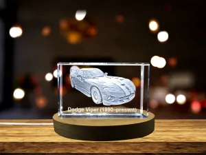 American Powerhouse: Dodge Viper (1990–present) - 3D Engraved Crystal Tribute