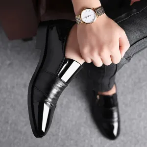 Amozae  2023 Men's Formal Shoes Spring New Fashion Pointed Leather Shoes Breathable Comfortable Sets Of Male Casual Business Shoes