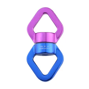 Anti-knot Rock Climbing Caster Fixed Connector Downhill Retarder(Blue Purple)