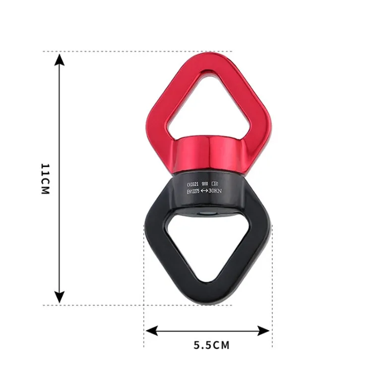 Anti-knot Rock Climbing Caster Fixed Connector Downhill Retarder(Red Black)