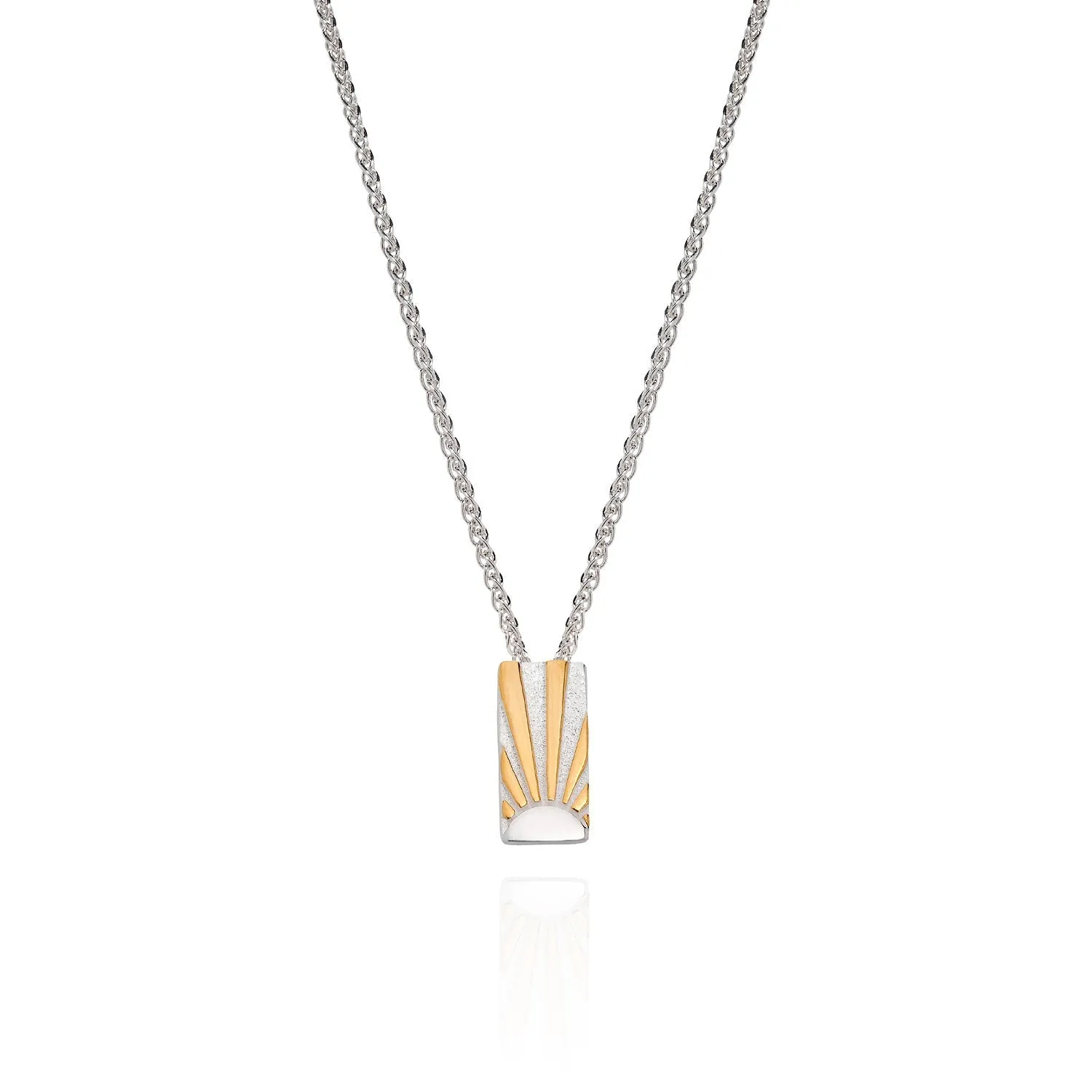 Art Deco Ray Initial Necklace by Yasmin Everley