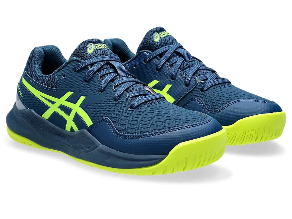 Asics Gel-Resolution 9 GS Kids Mako Blue/Saftey Yellow