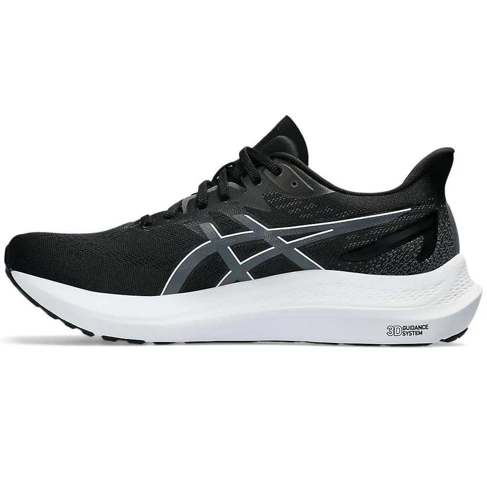 Asics Men's GT-2000 12 Wide Fit Running Shoes Black / Carrier Grey