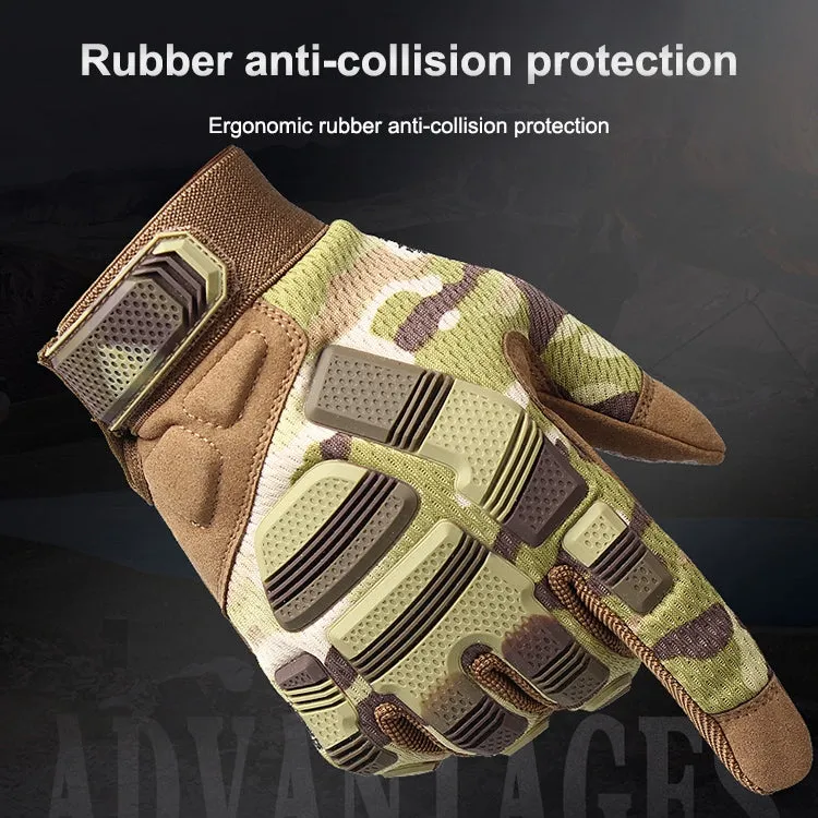 B33 Outdoor Mountaineering Riding Anti-Skid Protective Motorcycle Gloves, Size: S(Army Green)