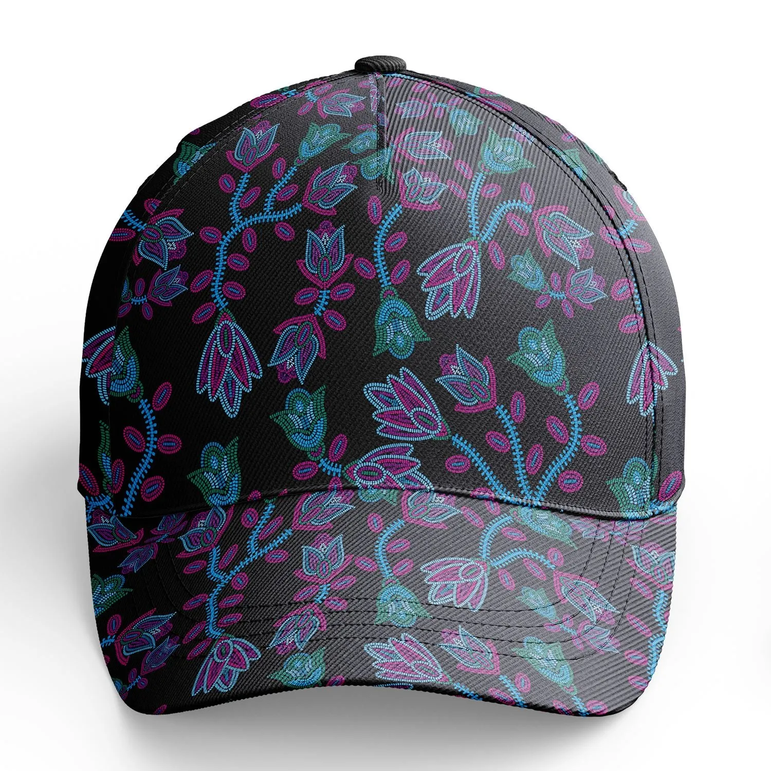 Beaded Blue Nouveau Snapback Hat