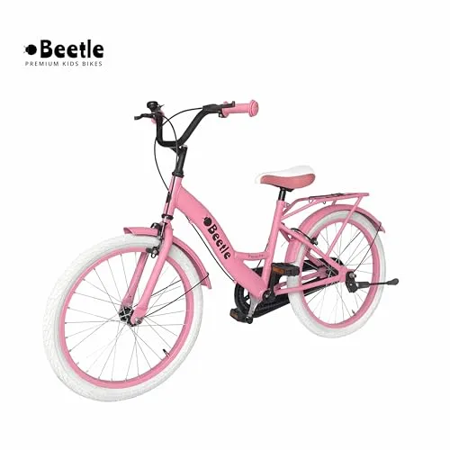 Beetle Panache 20T Kids Cycle with 12 Inches Steel Frame for 6 to 10 Year olds, Pink, Unisex