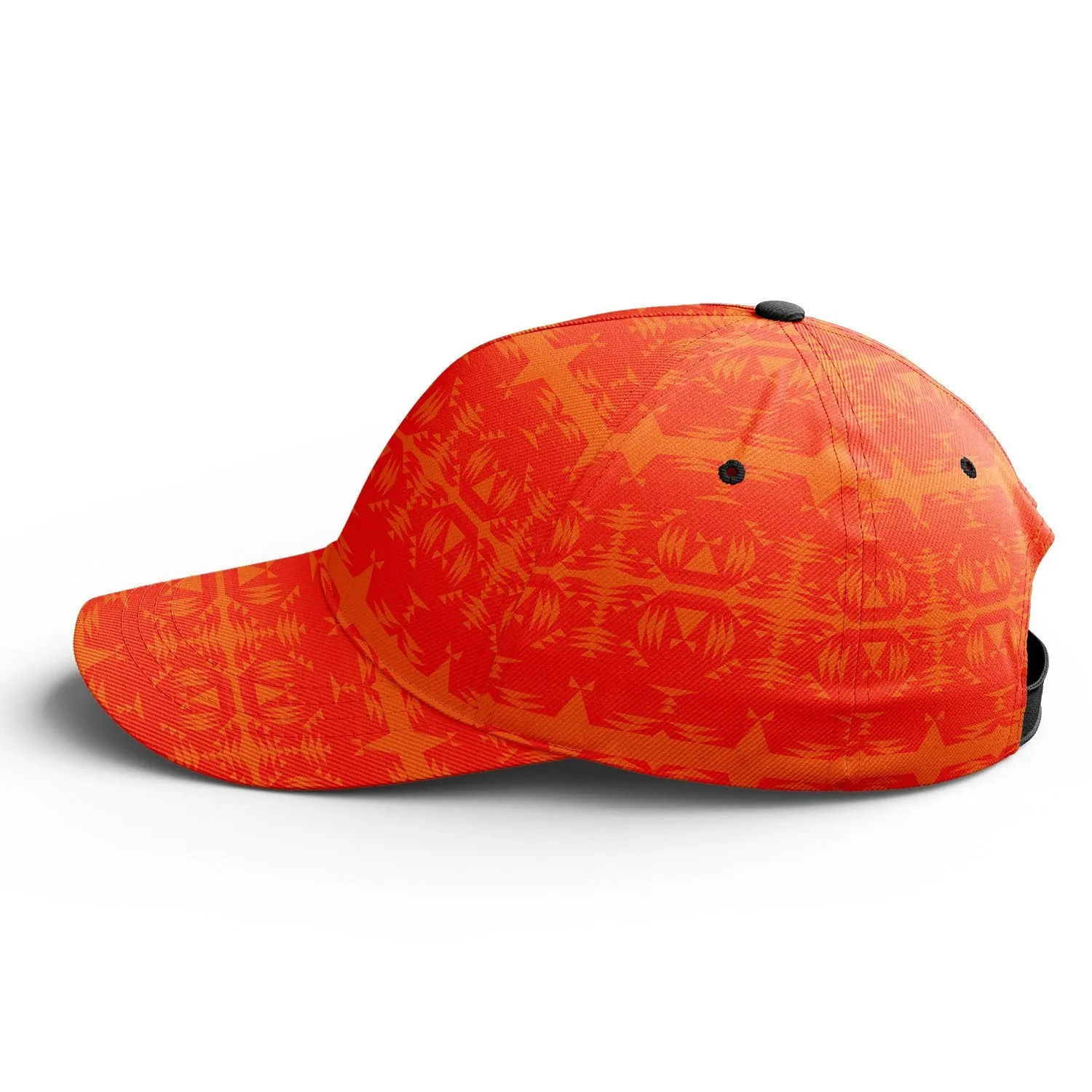 Between the Mountains Orange Snapback Hat