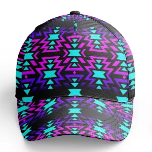 Black Fire Winter Sunset Snapback Hat