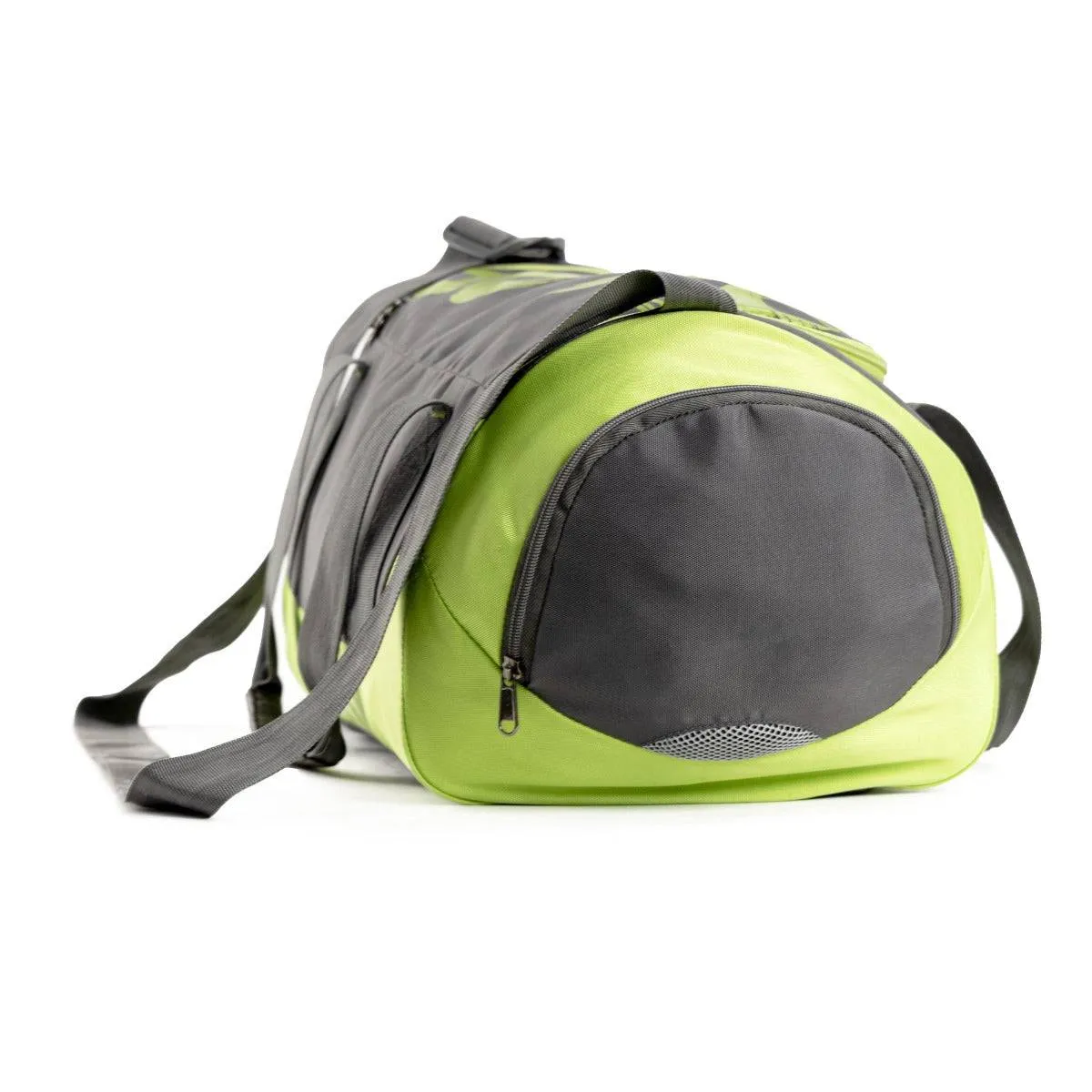 Blaze Gym & Sports Duffel Bag - Grey   Neon Yellow