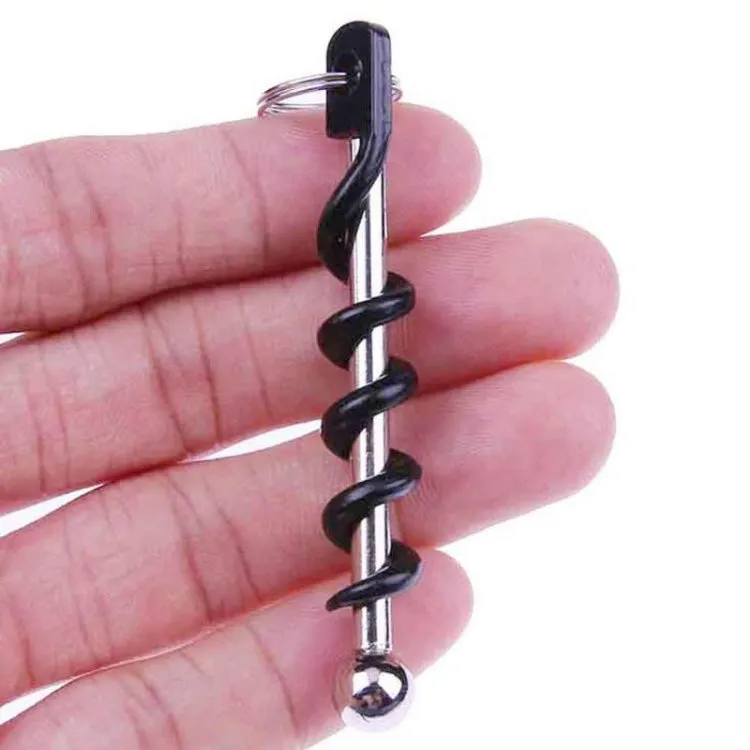 Bottle Opener Outdoor Mini EDC Cork Screw Red Wine Bottle Opener Keyring Multi-functional Camping Survival Equipment Tool