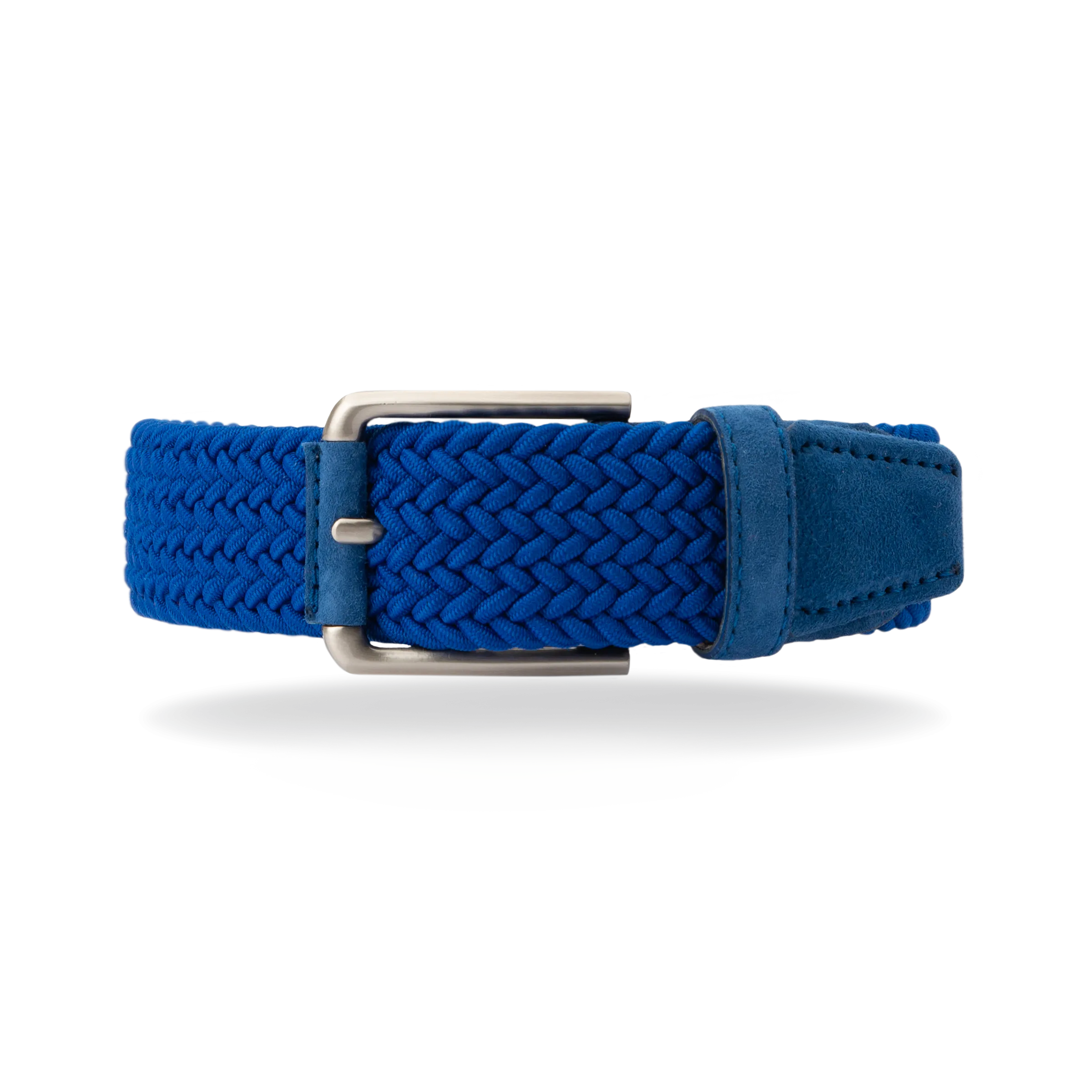 Braided Belt - Royal Blue Suede