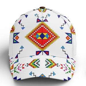 Buffalo Jump White Snapback Hat