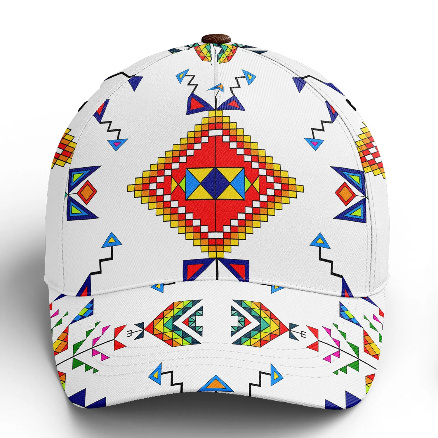 Buffalo Jump White Snapback Hat