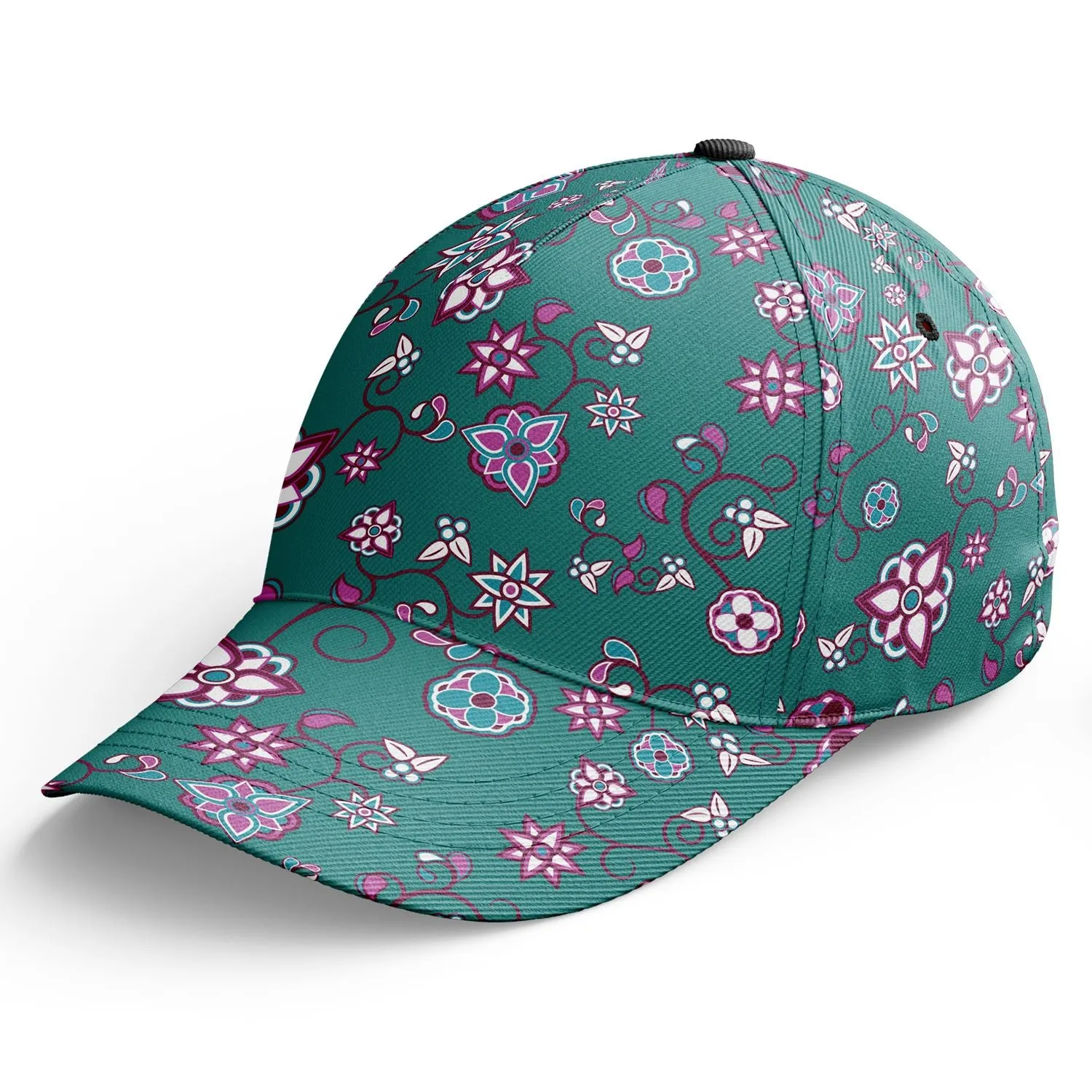 Burgundy Bloom Snapback Hat