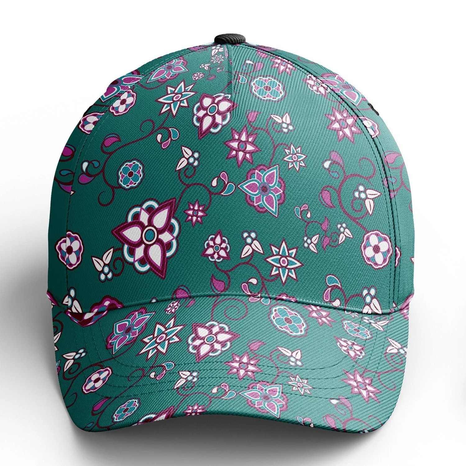 Burgundy Bloom Snapback Hat