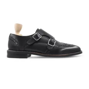 Burley - Men's Black Calf Leather Double Monkstrap