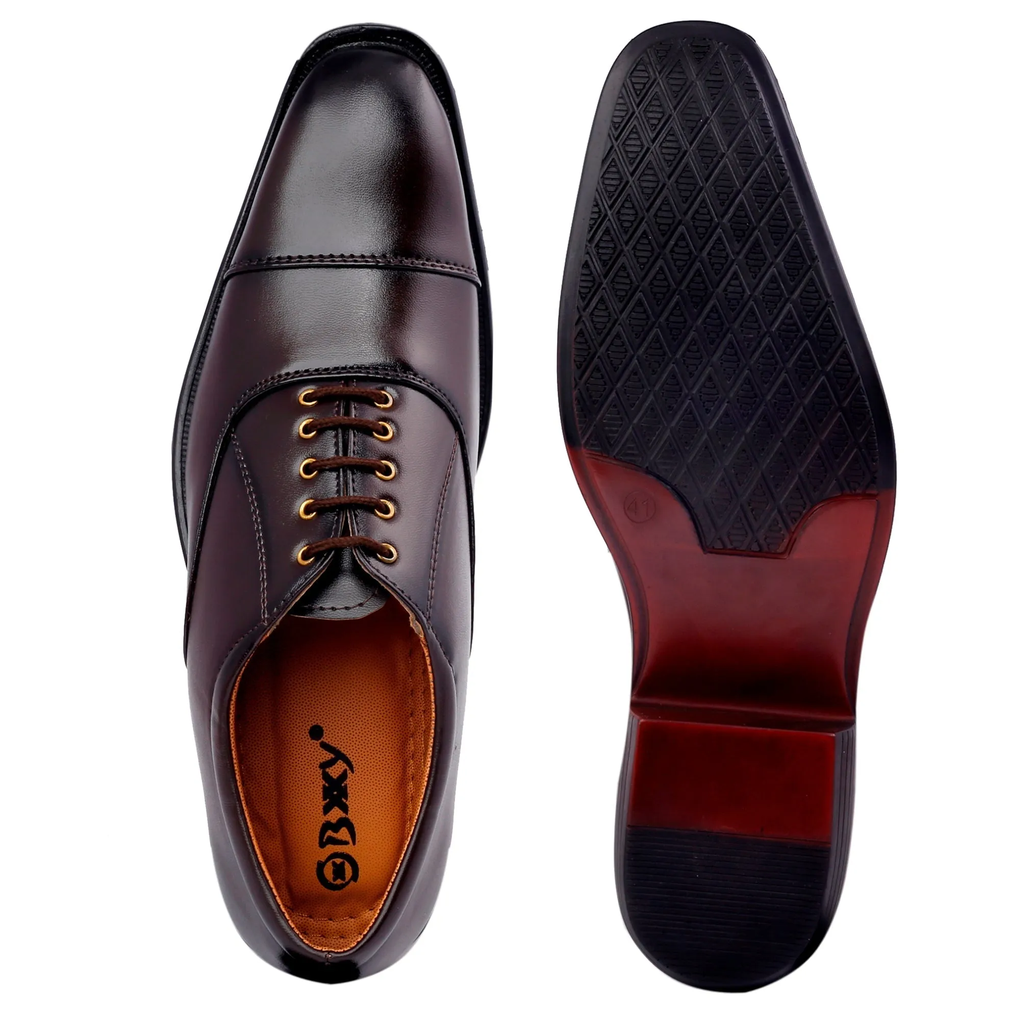 Bxxy's In-Trend Lace-up Formal Wear Shoes For Men