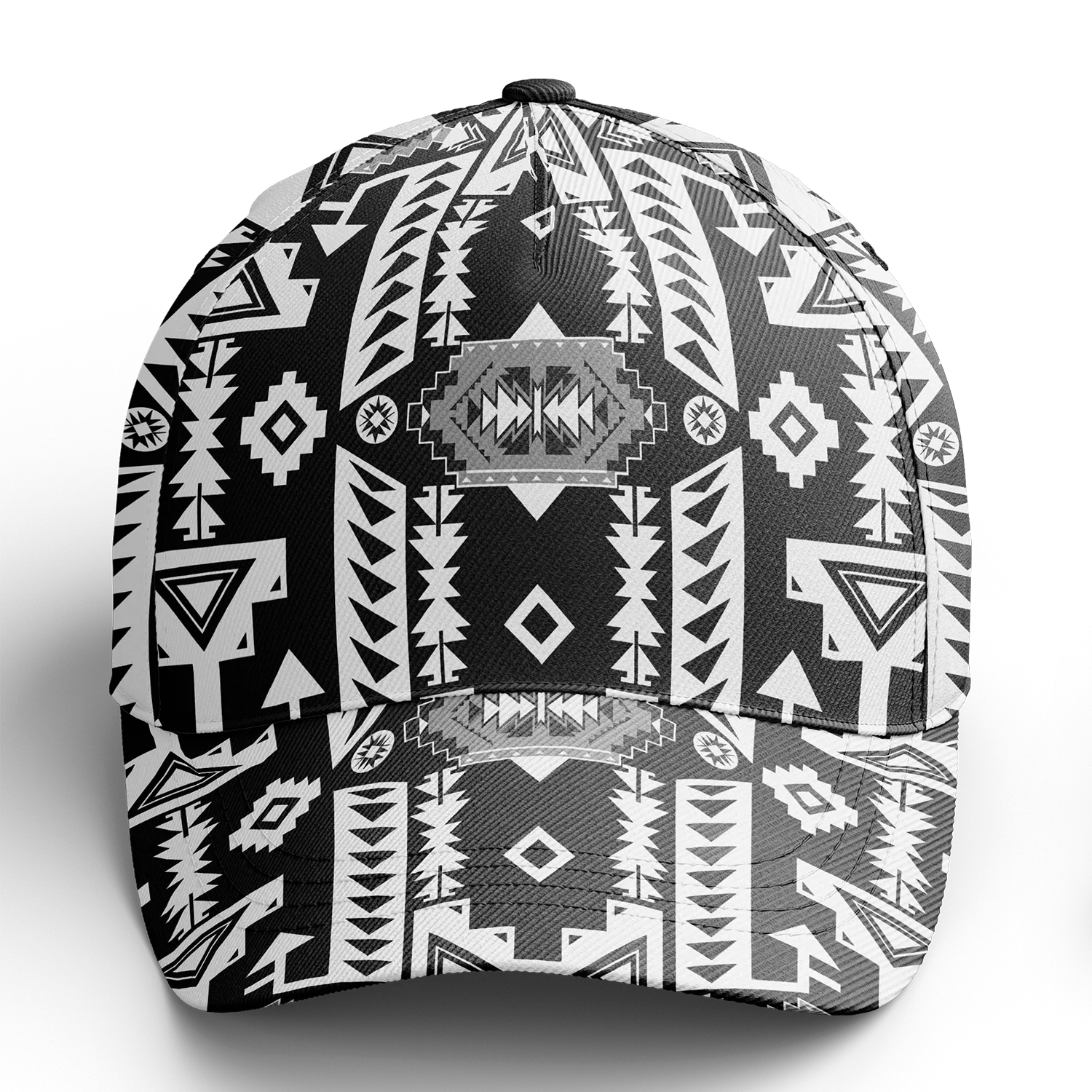 Chiefs Mountain Black and White Snapback Hat