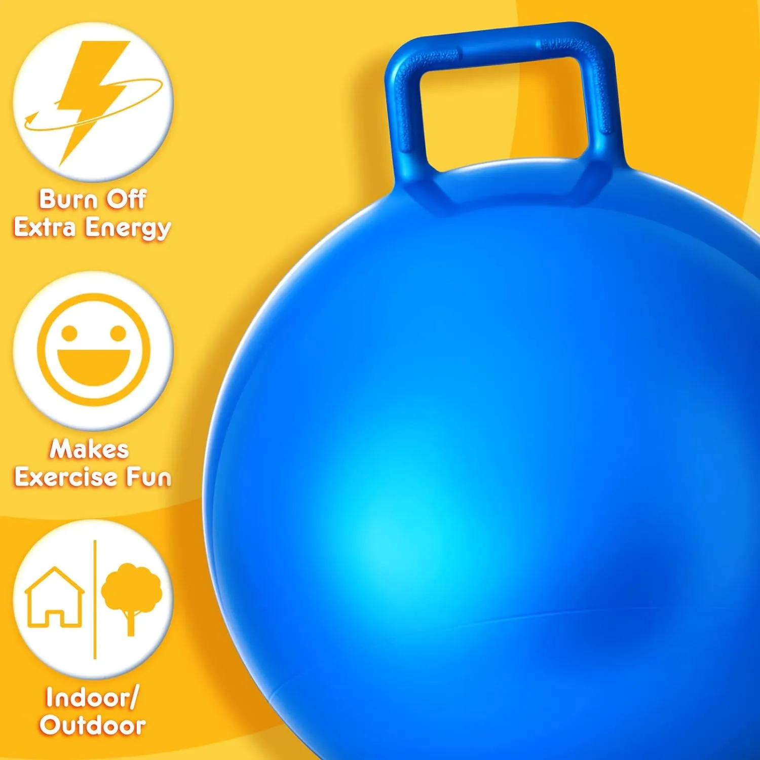 Children's Bouncing Hopping Ball (Free Air Pump)