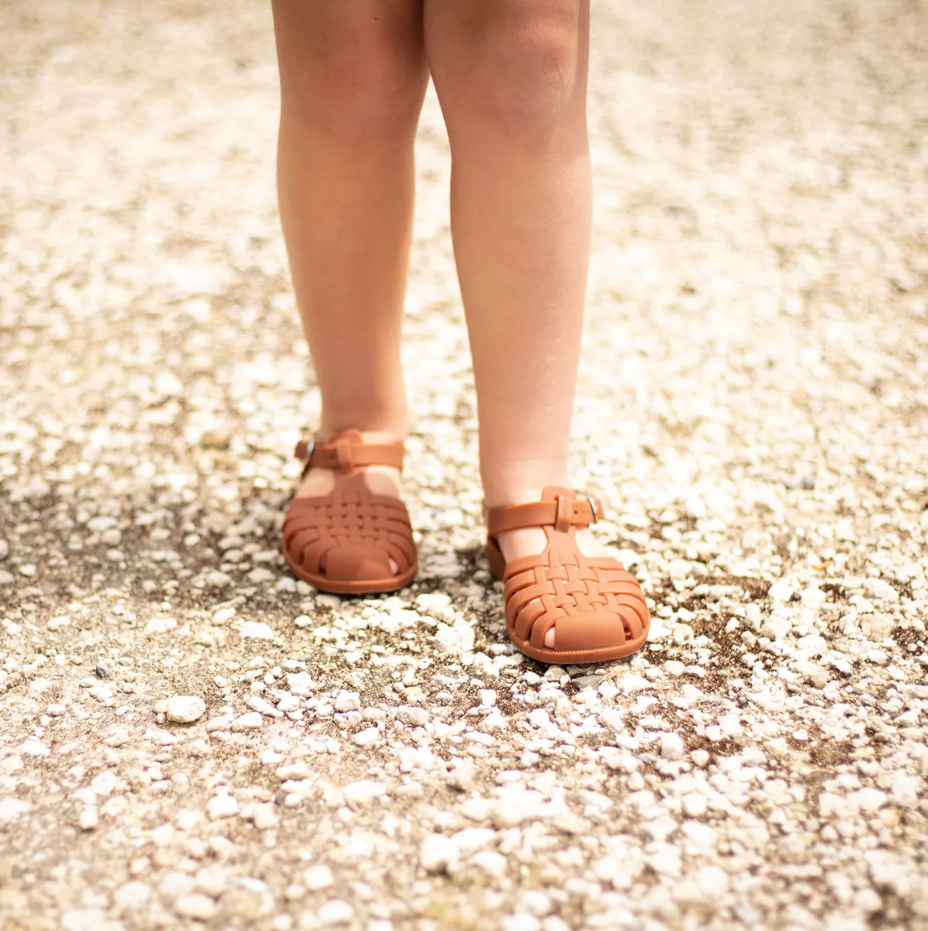 Classic Plastic-free Jelly Sandals | Rust Color