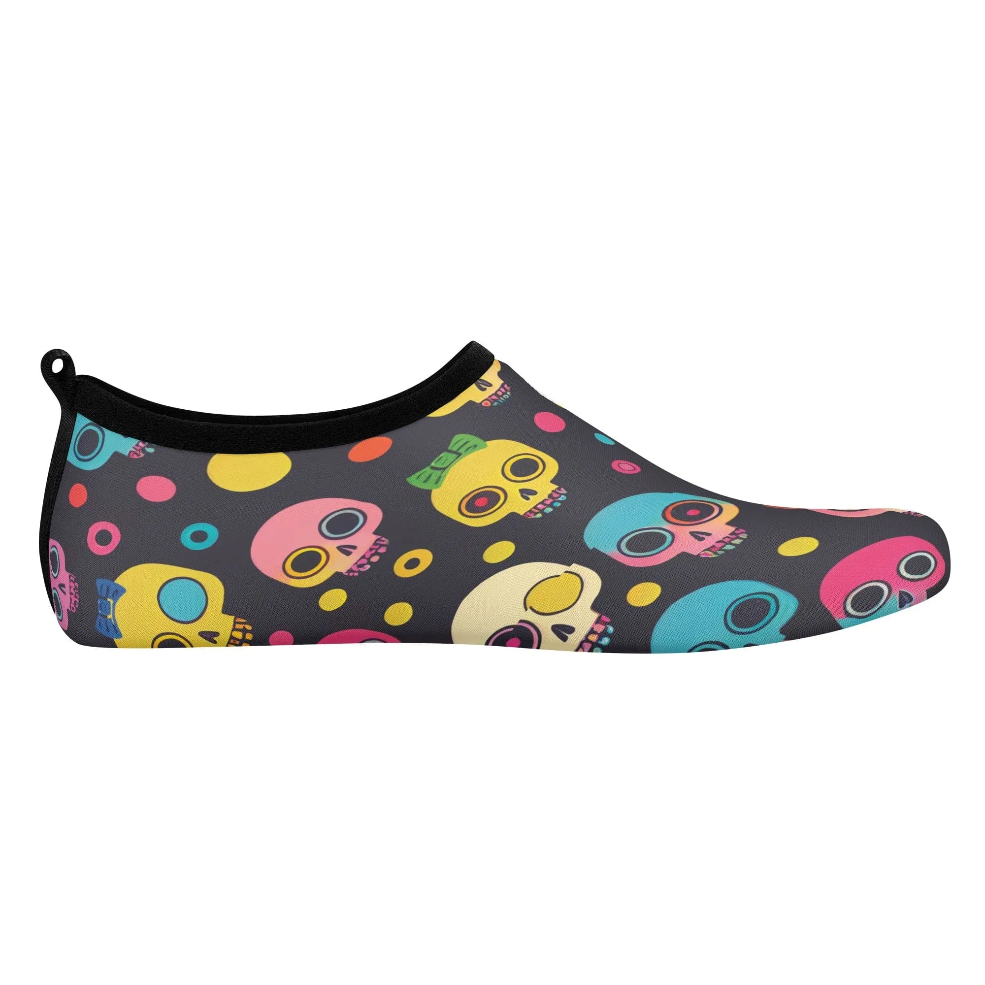 Colorful Skulls Kids Water Sports Skin Shoes