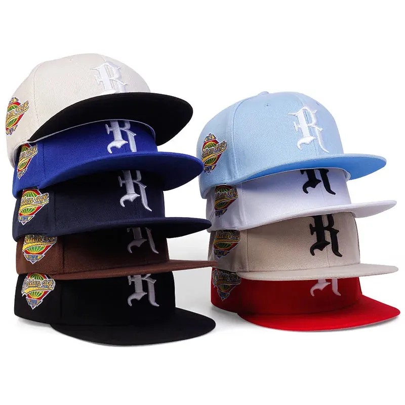 Cotton R Embroidered Baseball Caps Hip Hop Sports Trucker Hats