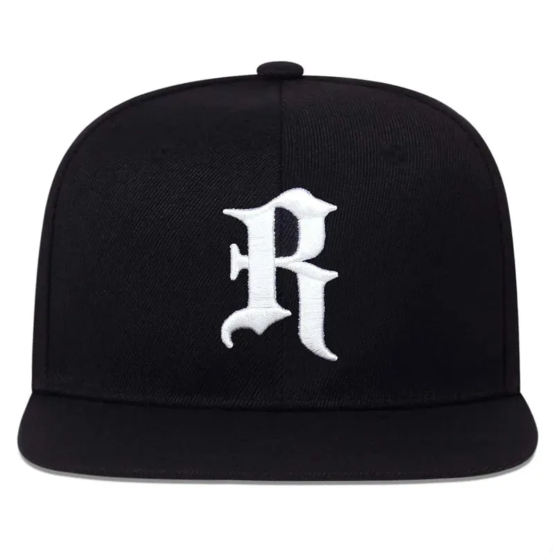 Cotton R Embroidered Baseball Caps Hip Hop Sports Trucker Hats