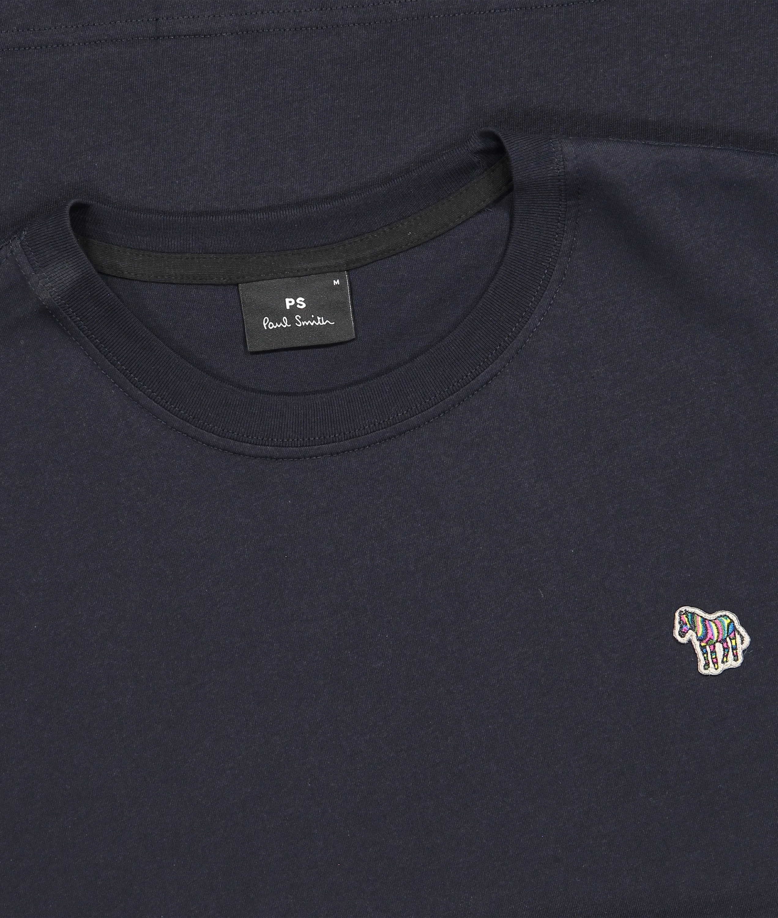 Cotton Zebra Logo T-Shirt - Navy