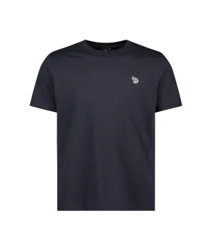 Cotton Zebra Logo T-Shirt - Navy