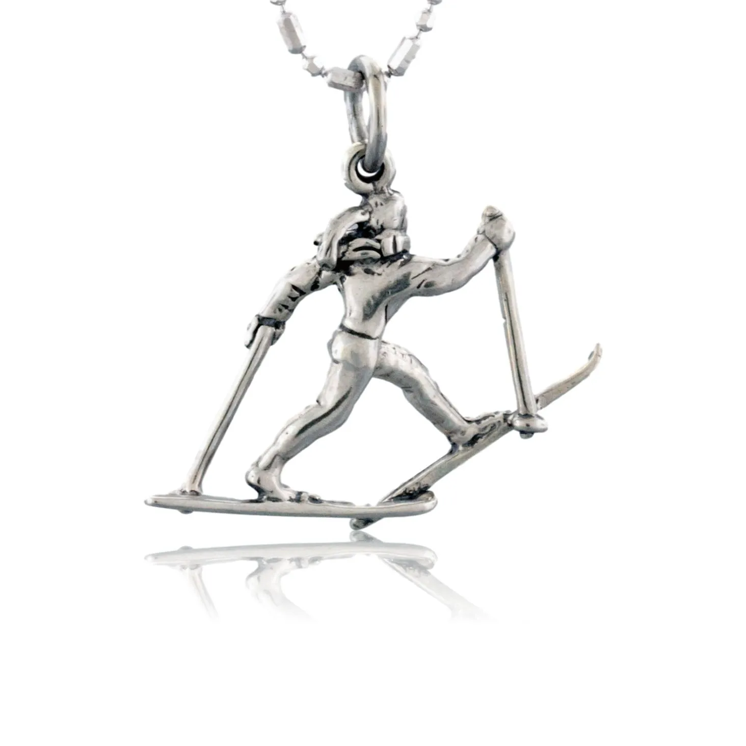 Cross Country Skier Charm