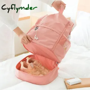 Cyflymder Outdoor Gym Backpack Dry Wet Seperation Bag Swimming Fitness Bags for Women with Shoes Warehouse Sport Mochila Travel Backpacks