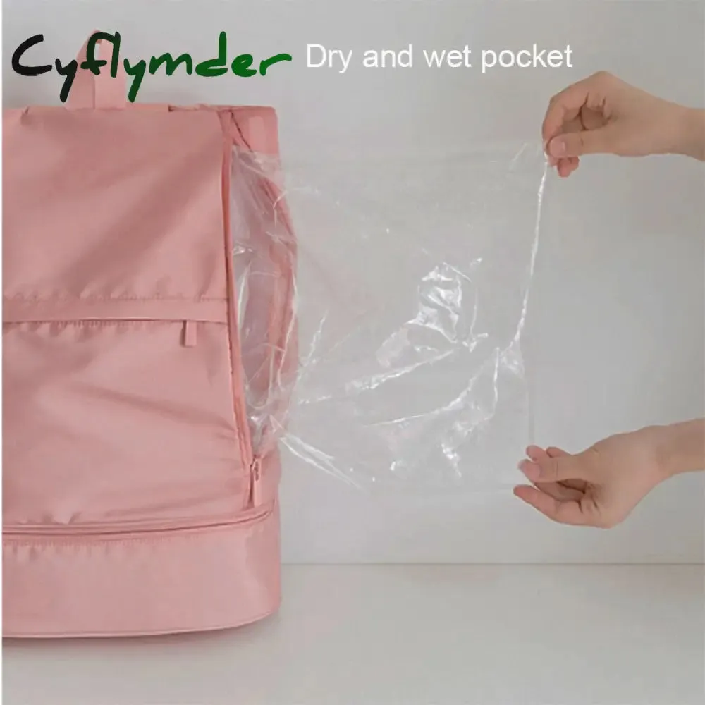 Cyflymder Outdoor Gym Backpack Dry Wet Seperation Bag Swimming Fitness Bags for Women with Shoes Warehouse Sport Mochila Travel Backpacks