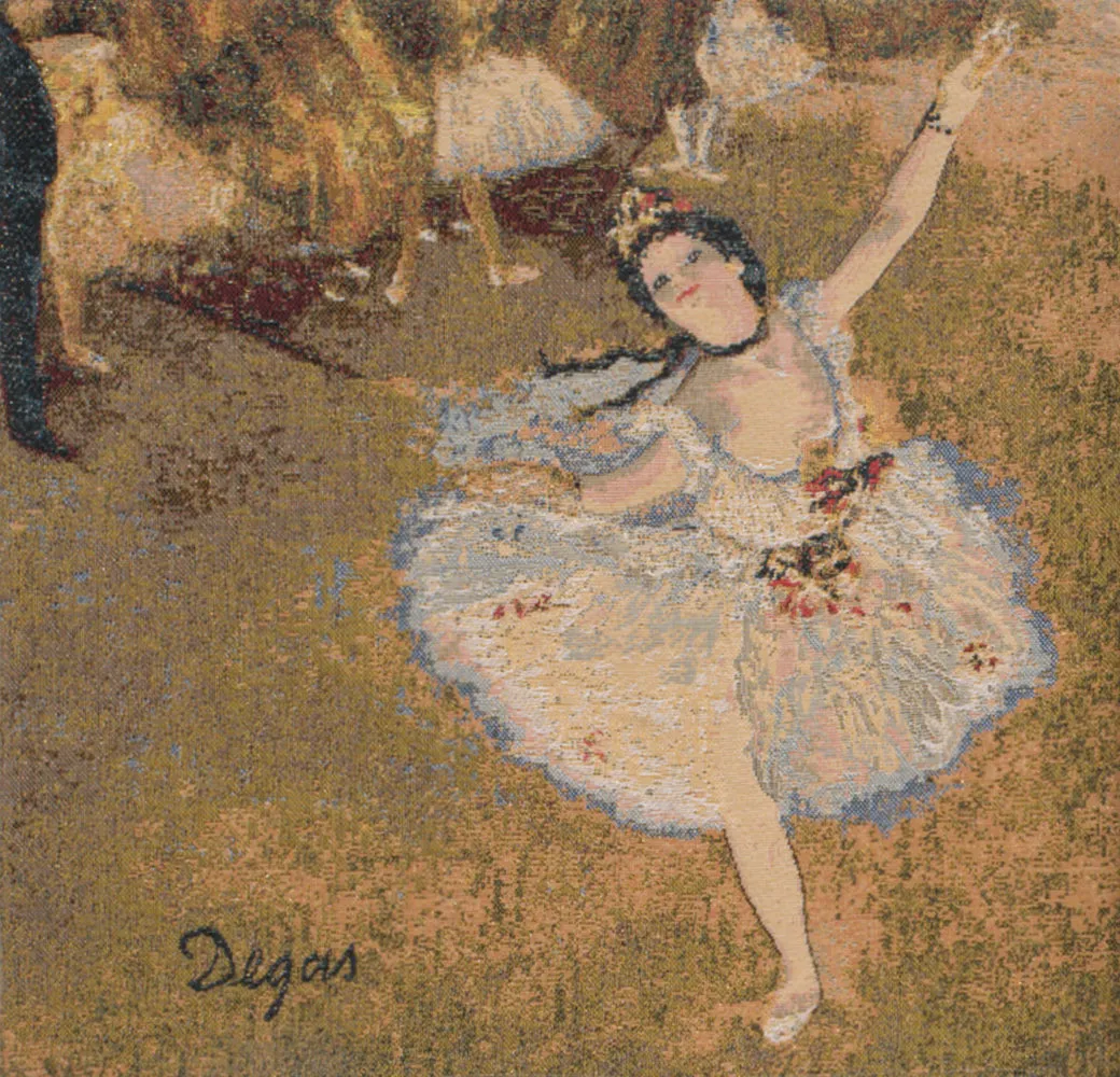 Danseuse Etoile II European Cushion Cover by Degas