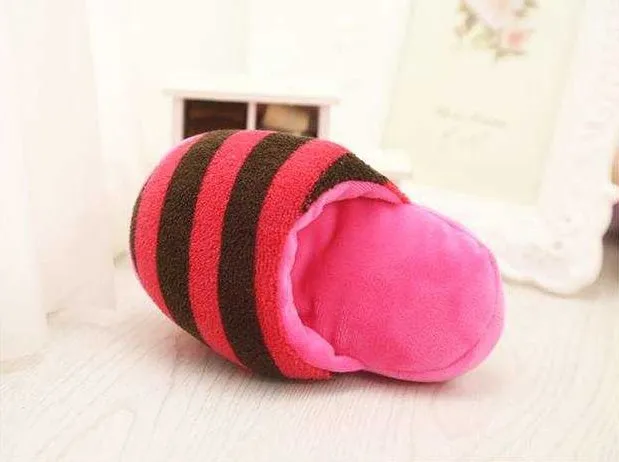 Dazzle colour stripe slipper