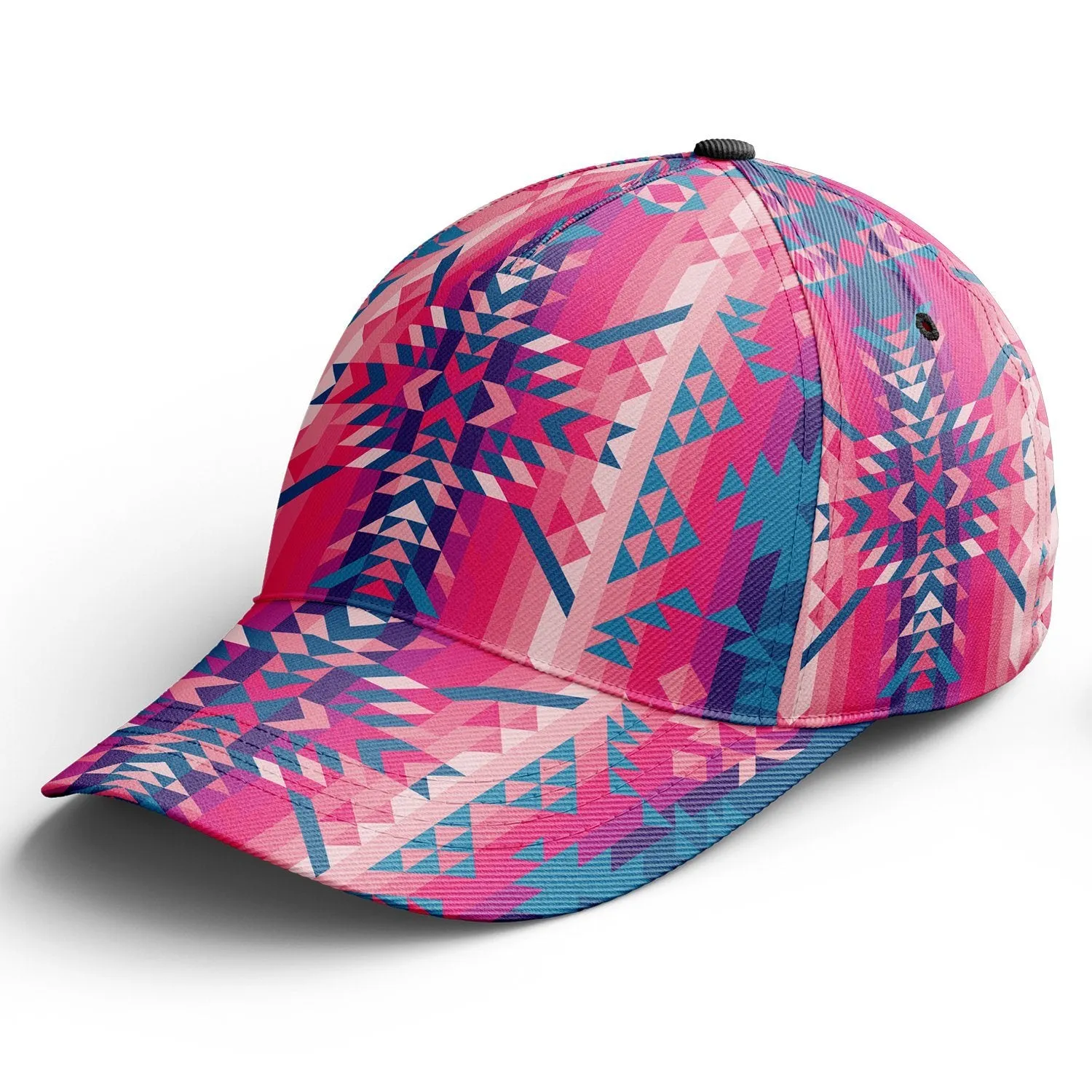 Desert Geo Blue Snapback Hat