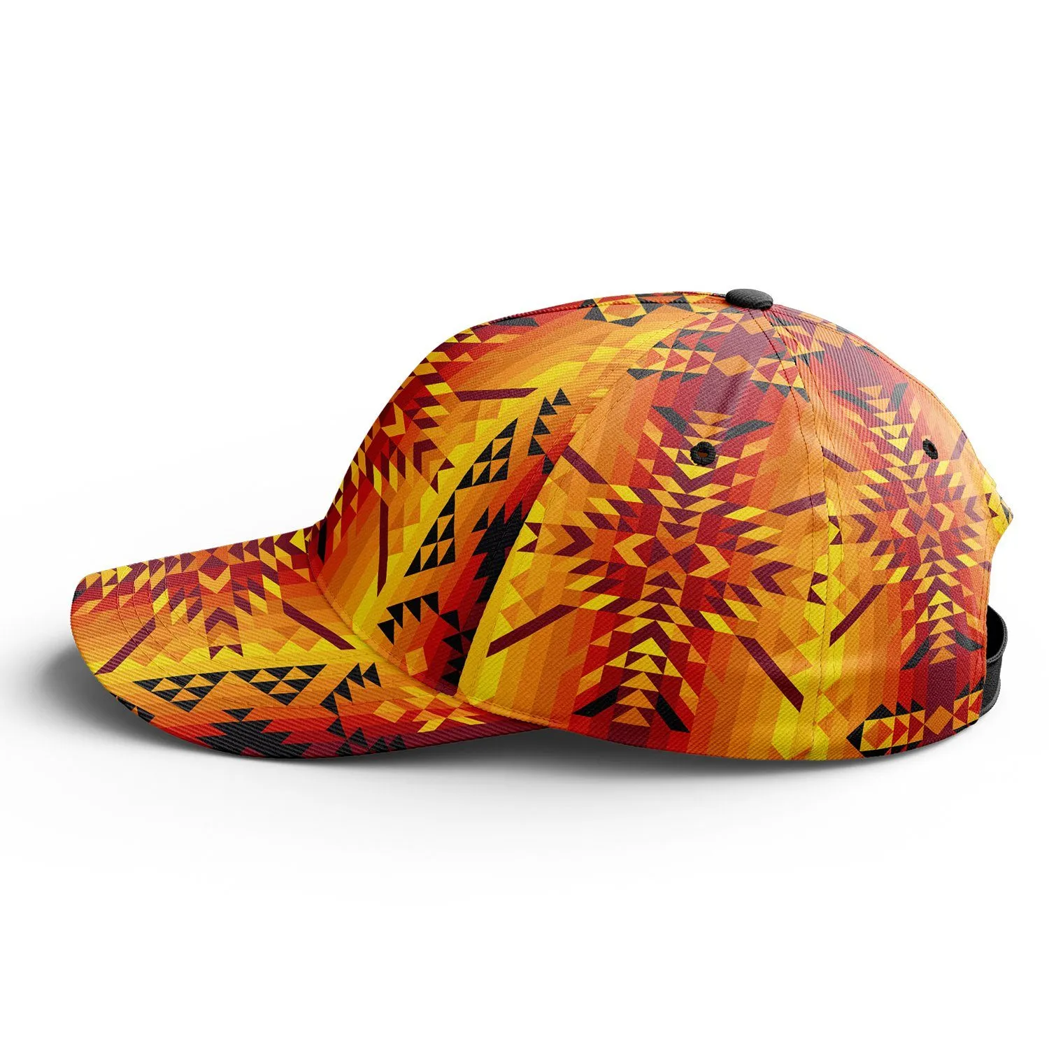 Desert Geo Yellow Red Snapback Hat