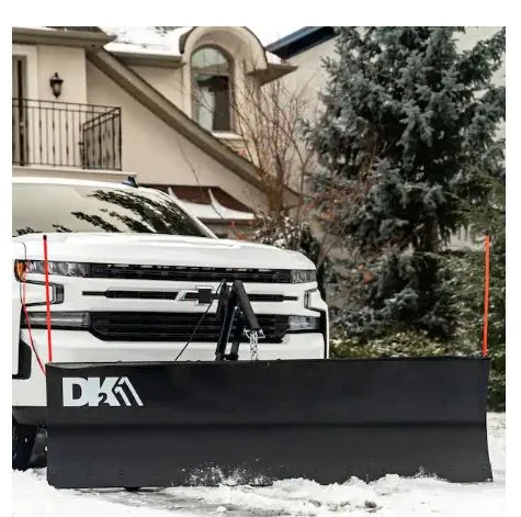 DK2 84 in. x 22 in. Heavy-Duty Universal Mount T-Frame Snow Plow Kit with Actuator and Wireless Remote